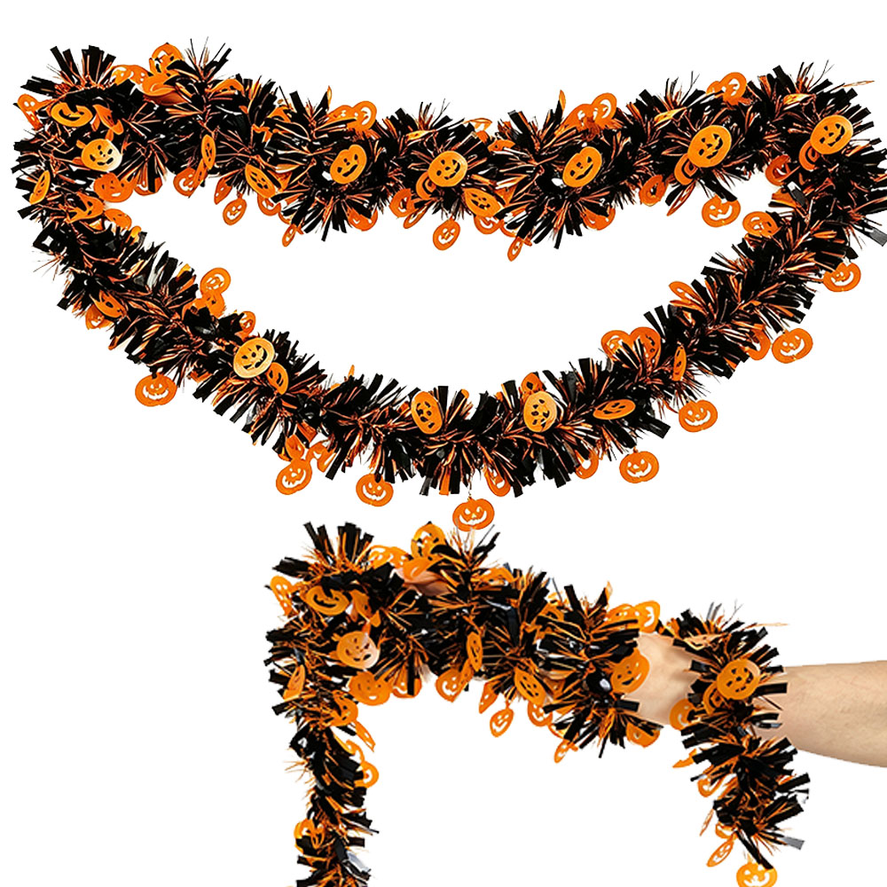 Tinsel Garland Decoration - Ghirlande di Tinsel per Halloween da