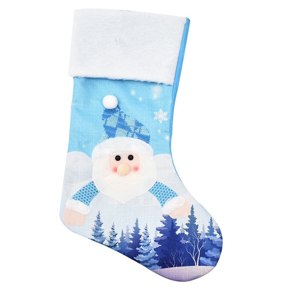 Grande calza natalizia blu in  - Christmas Stocking Hanging recensione e prezzo