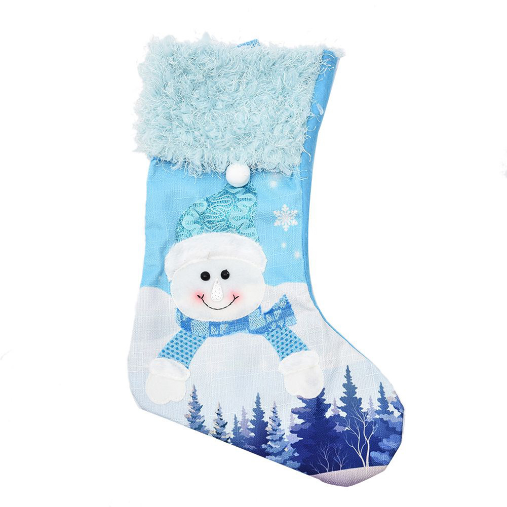 Grande calza natalizia blu in  - Christmas Stocking Hanging recensione e prezzo