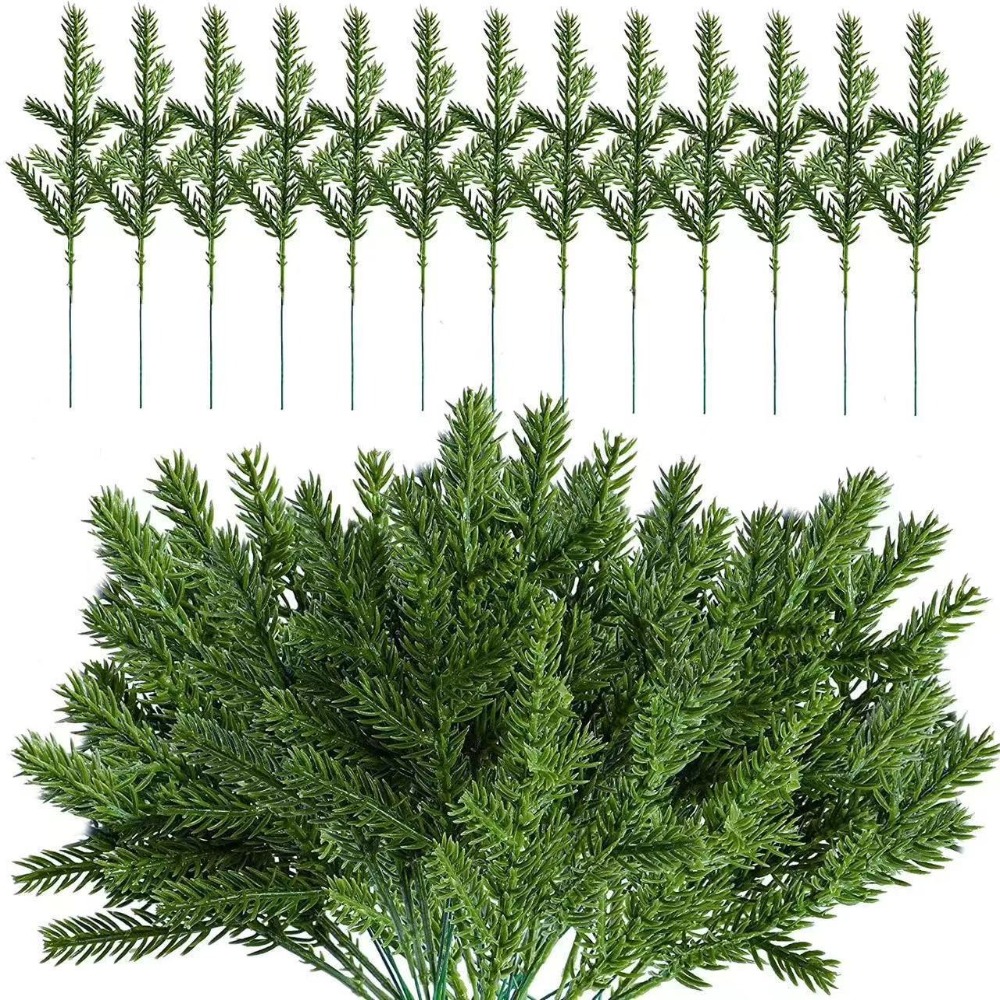 10 pezzi di rami di pino Norfo - Christmas Wreath Fake recensione e prezzo
