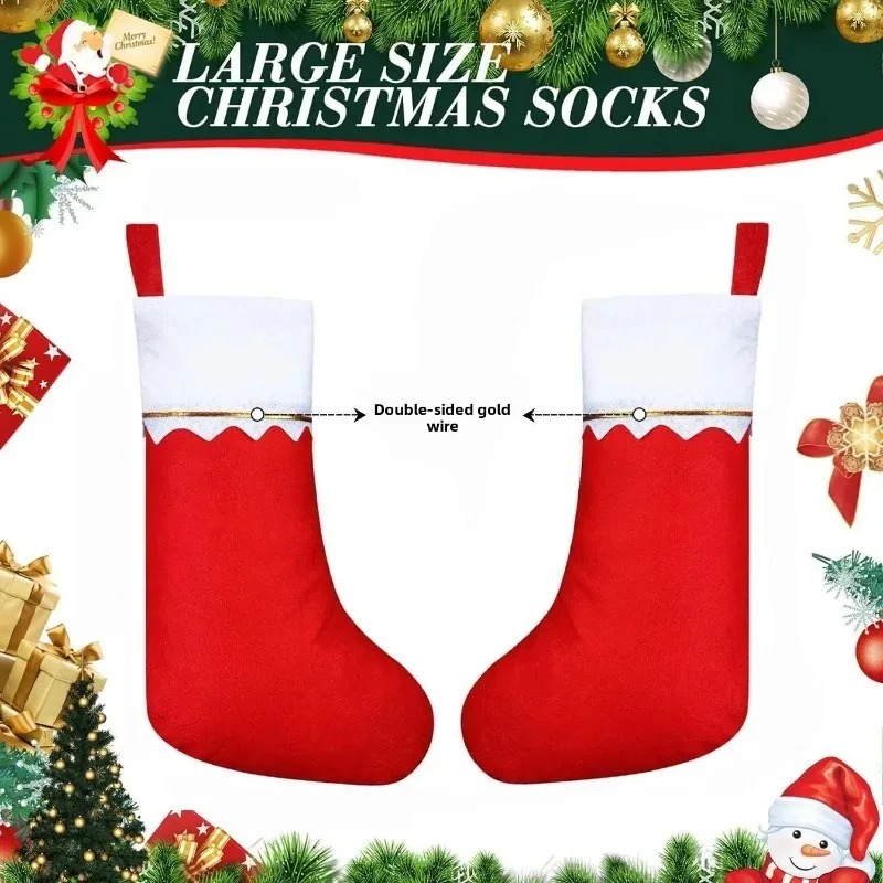 Set di 12-24 Calze di Natale d - Christmas Stocking Hanging recensione e prezzo