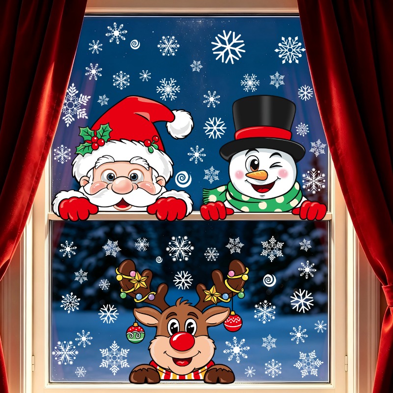 Adesivi Statici Natalizi con R - Snowflake Window Decal recensione e prezzo