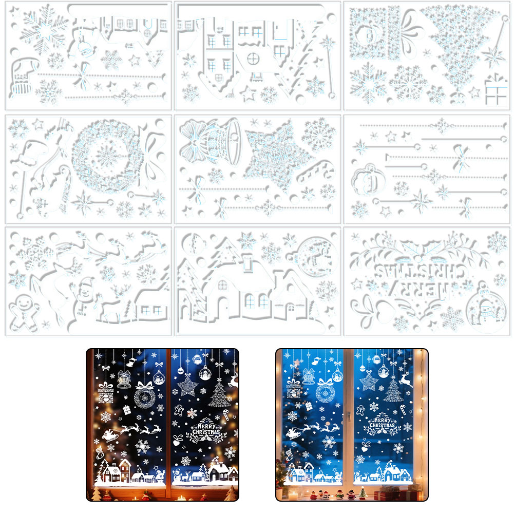 Grandi adesivi natalizi per fi - Snowflake Window Decal recensione e prezzo