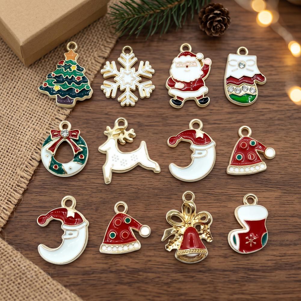 10 pezzi di piccoli ciondoli n - Christmas Stocking Hanging recensione e prezzo
